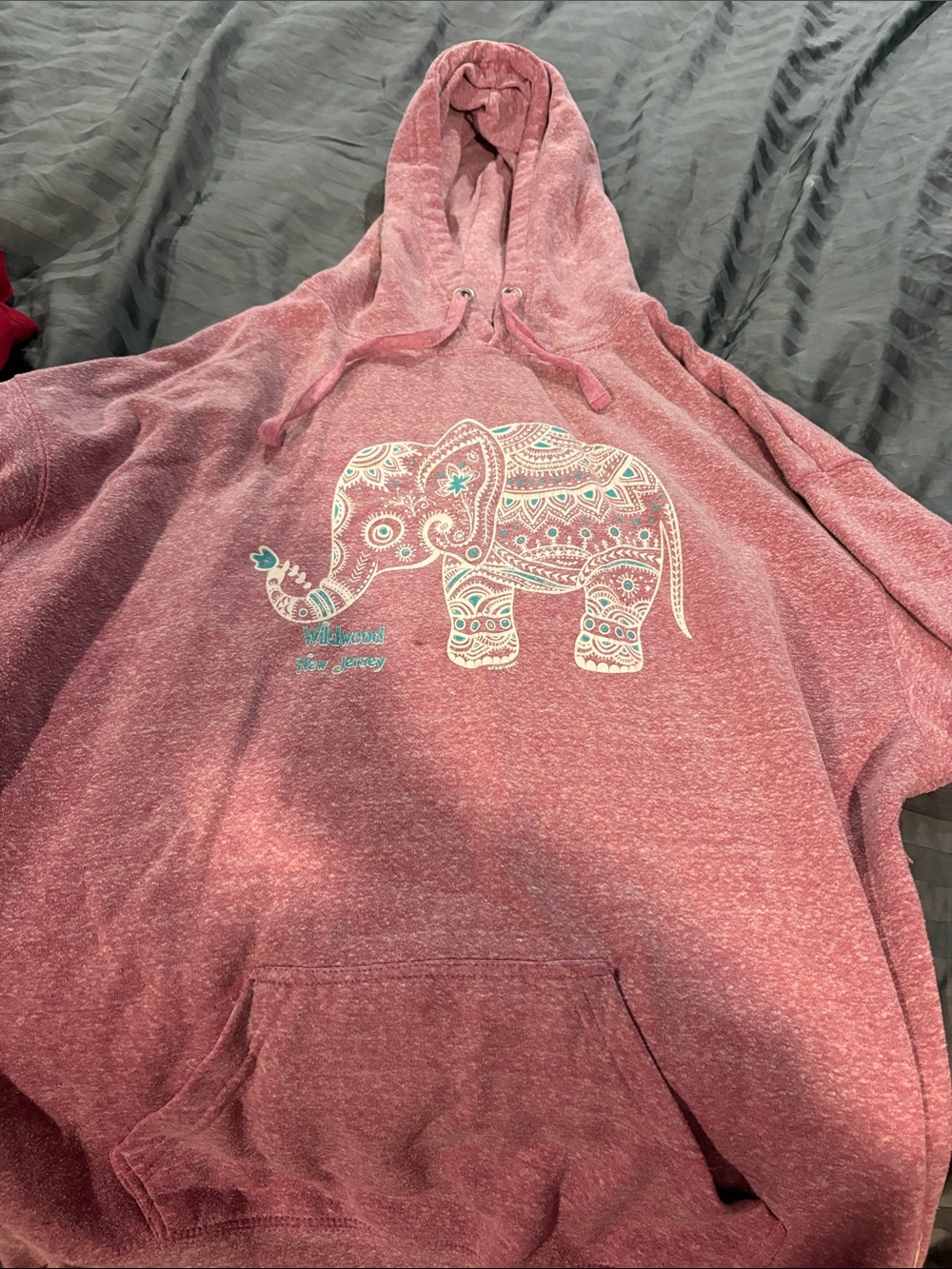 Comfort Plush Pink Elephant Hooded Throw -